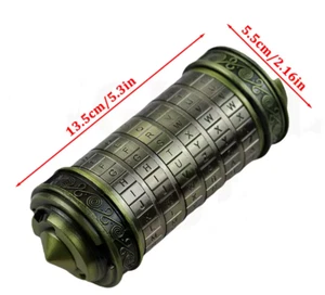 Code Toys Metal Cryptex Locks Da Vinci Educational Toys Valentine'S Day Gift w - Picture 1 of 4