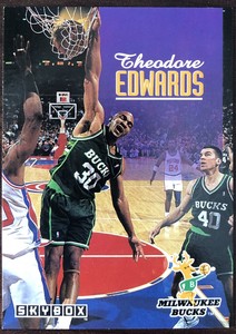 1992-93 SkyBox Milwaukee Bucks Basketball Card #364 Blue Edwards