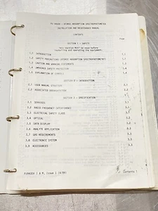 Philips Scientific PU9400X AA Spectrophotometer - Instructions Manual / Guide - Picture 1 of 7