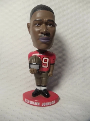 NFL Tampa Bay Keyshawn Johnson 3 12" Bobble Head Football QB Club 2002 Cover