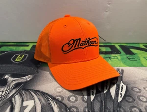 Mathews Archery Blaze orange Trucker Style Mütze Snapback verstellbar, neu - Bild 1 von 15