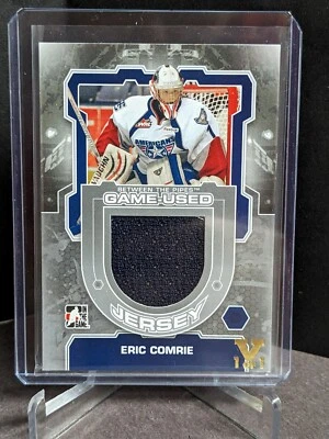12-13 ITG Between The Pipes Jerseys Silver /140 #M13 Eric Comrie - Image 1 of 2