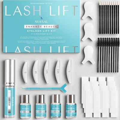 Lash Lift Kit AYASAL Eyelash Perm Kit Semi Permanent Curl LVL Eyelashes Home Kit - Image 1 of 4