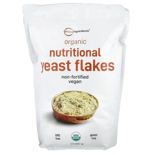 Organic Nutritional Yeast Flakes , 2 lb (907 g) - Picture 1 of 2
