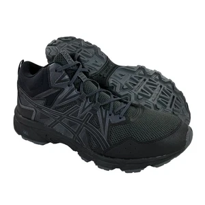 ASICS Gel-Venture 8 Mid Top Trail Running Shoes Mens Size 12 Black/Black NEW - Picture 1 of 8