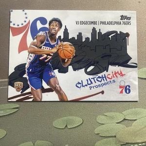 2025-26 Topps Basketball VJ Edgecombe RC Clutch City Prospects 76ers - Picture 1 of 8