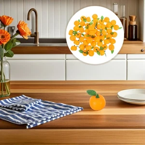 50 Piezas Pequeño Plástico Naranjas Falsas Modelo Artificial Decoración Mini Fruta - Imagen 1 de 20