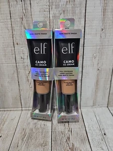 2 e.l.f. Camo CC Creme, farbkorrigierende vollflächige Foundation Bräune 415 C - 1oz - Bild 1 von 3