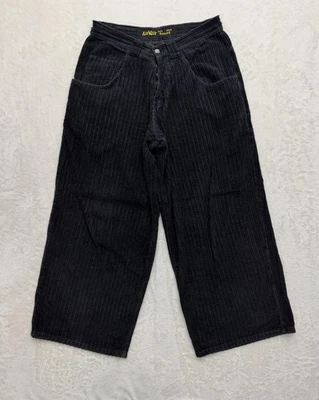 Y2K Dr Martens Jeans Pants Mens 32x30 Black Corduroy Wide Leg High Rise Skater - Image 1 of 4