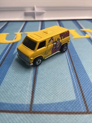 Super Van Thor Marvel Amarillo Hong Kong Hot Wheels Vintage Blackwall 1974 Bonito Foto 1 de 4
