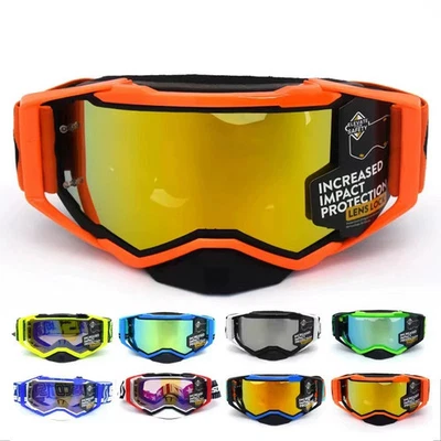 Motorcycle Glasses Custom Foil Color  Motocross Goggles Custom Lens/Foil Color - Image 1 of 4