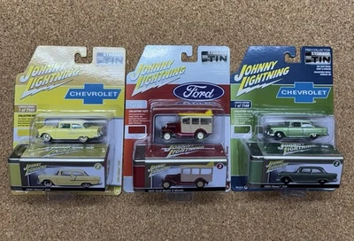 Johnny Lightning Pro Collector Storage Tin 1955 Chevy 210x2 & 1931 Ford Model A - Image 1 of 4
