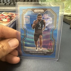 2020 Panini Prizm Football Damon Arnette RC Rookie Blue Wave 140/199 #375 - Picture 1 of 3