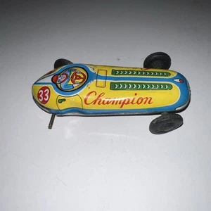 Vintage Car Toy Metal Tin Japan Champion Race Indy Friction Motor - Picture 1 of 6