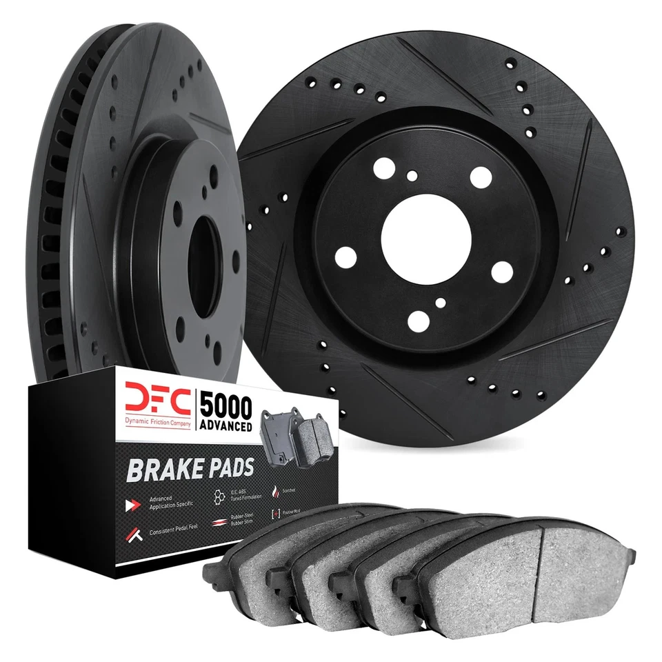 For Pontiac Grand Prix 97-03 DFC PRO-KIT 5000 Drilled & Slotted Front Brake Kit - Изображение 1 из 1