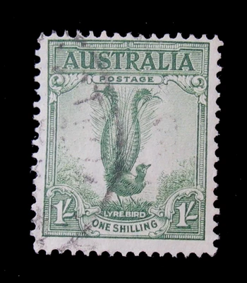 Australia Stamps Scott 175 Male Lyrebird 1 Shilling 1941 Used NG - Image 1 of 2