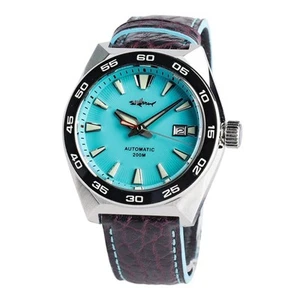 Heimdallr Watch Men Automatic Mechanical with Leather Strap C3 Luminous Diver... - Picture 1 of 7