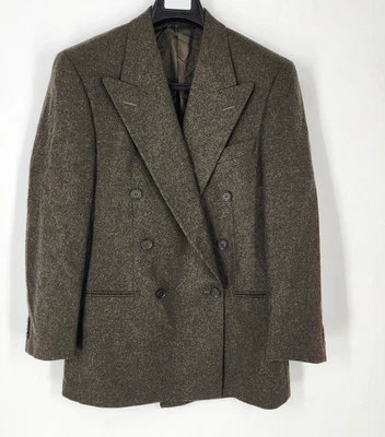 Ermenegildo Zegna Soft Cashmere Blazer Double Breasted Mens46 (actual 42) Green - Image 1 of 4
