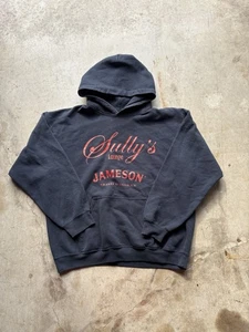 Jameson Irish Whiskey Sully’s Lounge Alcohol Gray Oversized Hoodie Large Grunge - Picture 1 of 10