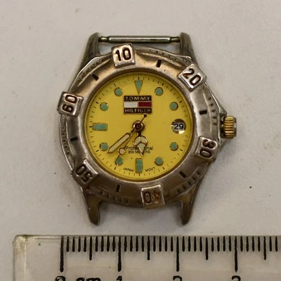 Tommy Hilfiger 1500 Professional 200 meters Womens Watch Yellow Dial New Battery - Image 1 of 3