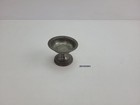 Schale mit Standfuß Zinn Gravur "M G" Blume Aufbewahrung Dekoration #2510301