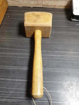 OLD TOOL OUTIL ANCIEN MAILLET DE MENUISIER CHARPENTIER ETABLI ATELIER BOIS - Photo 1/4