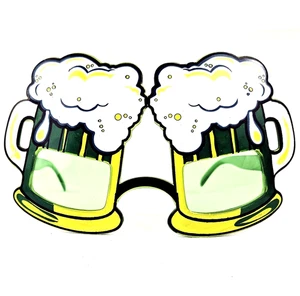 Novelty Green/Yellow "Beer Goggles" Party Sunglasses/Glasses Packers Tailgate - Picture 1 of 10