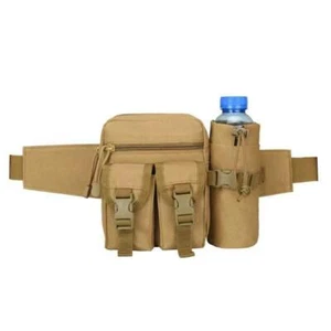 Men's Multifunctional Kettle Waist Bag Tactical Outdoor Travel Waist Bag - Picture 1 of 9