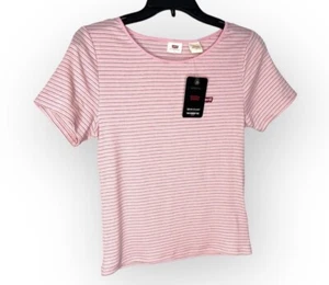 Levi’s Women’s Levi’s The Ribbed Tee Slim Fit Size Large - Picture 1 of 2