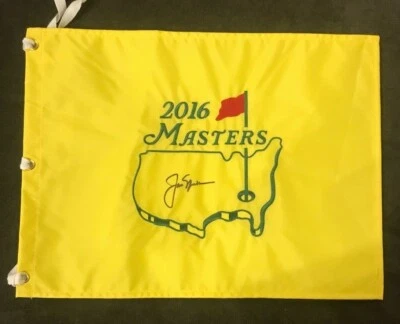 * JACK NICKLAUS * Firmado autografiado * BANDERA DE MAESTROS * 6x Ganador * PRUEBA * 8 Foto 1 de 2