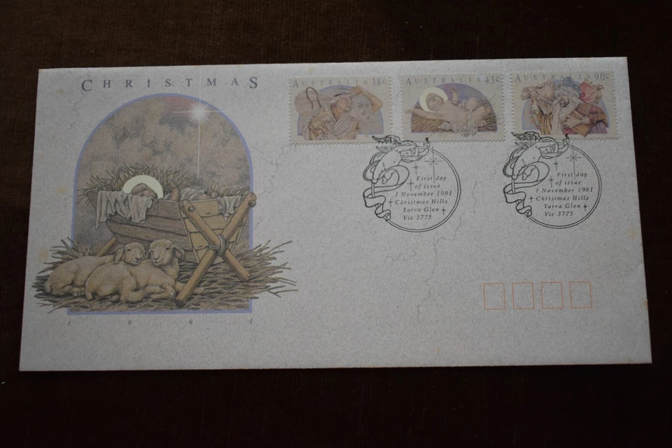 1991 Australia First Day Cover, Christmas - Image 1 of 1