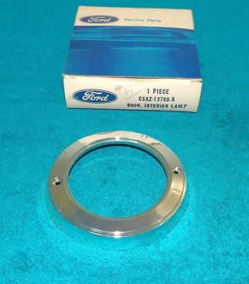 1965-1968 Ford Custom Galaxie 500 LTD Monterey NOS INTERIOR ROOF DOME LAMP DOOR - Image 1 of 4