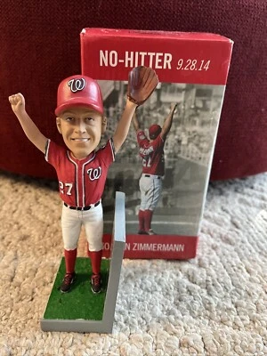 2015 Washington Nationals Jordan Zimmermann Bobblehead Bobble Stadium Sorteo Foto 1 de 4