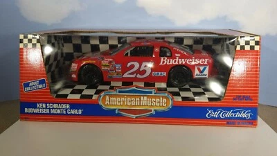 Ken Schrader "Budweiser Monte Carlo" 1/18" Scale Model - Die cast Metal  - Image 1 of 2