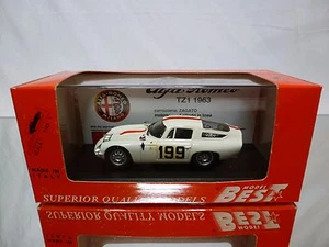 BEST MODEL 9116 ALFA ROMEO TZ1 MONZA 1964 - WHITE 1:43 - GOOD IN BOX - Foto 1 di 5