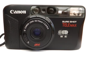 Canon Sureshot Tele Max 35mm fotocamera punta e scatta funzionante testata come nuova - Foto 1 di 11