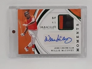 Willie McCovey 2019 Immaculate SSP PATCH AUTO (4/5) San Francisco Giants - Picture 1 of 2