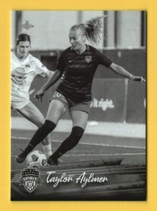 2021 Parkside NWSL #208 Taylor Aylmer B&W Black & White Parallel