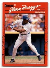 1990 Donruss #264 Glenn Braggs    Milwaukee Brewers Baseball Cards EX/N ID:57630