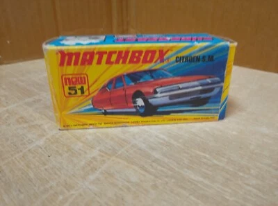 MATCHBOX LESNEY SUPERFAST 51 CITROEN S.M. NUOVA CON SCATOLA PERFETTA - Immagine 1 di 4