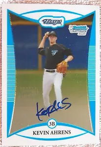 Toronto Blue Jays Kevin Aherns 2008 Bowman Chrome zertifiziert 1. Karte Autogramm - Bild 1 von 1