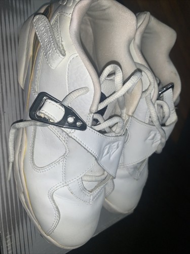 Nike Air Jordan 8 Retro low (gs) argento metallizzato taglia 5 5 anni usate