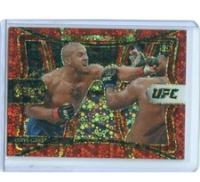 2021 Panini UFC Select Ciryl Gane Rookie RC Red Prizm Disco /199 Premier Level 