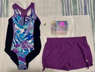 ~ Новый ~ ZeroXposure молодежи девочек 2 изделия плавать комплект ~ размер L-14 - Изображение 1 из 4