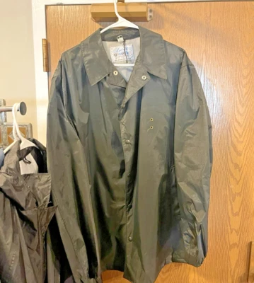 vNTG Blauer Mens Black Tactical Jacket Sz 4XL Hooded & Zippered Pockets Nylon! - Image 1 of 4