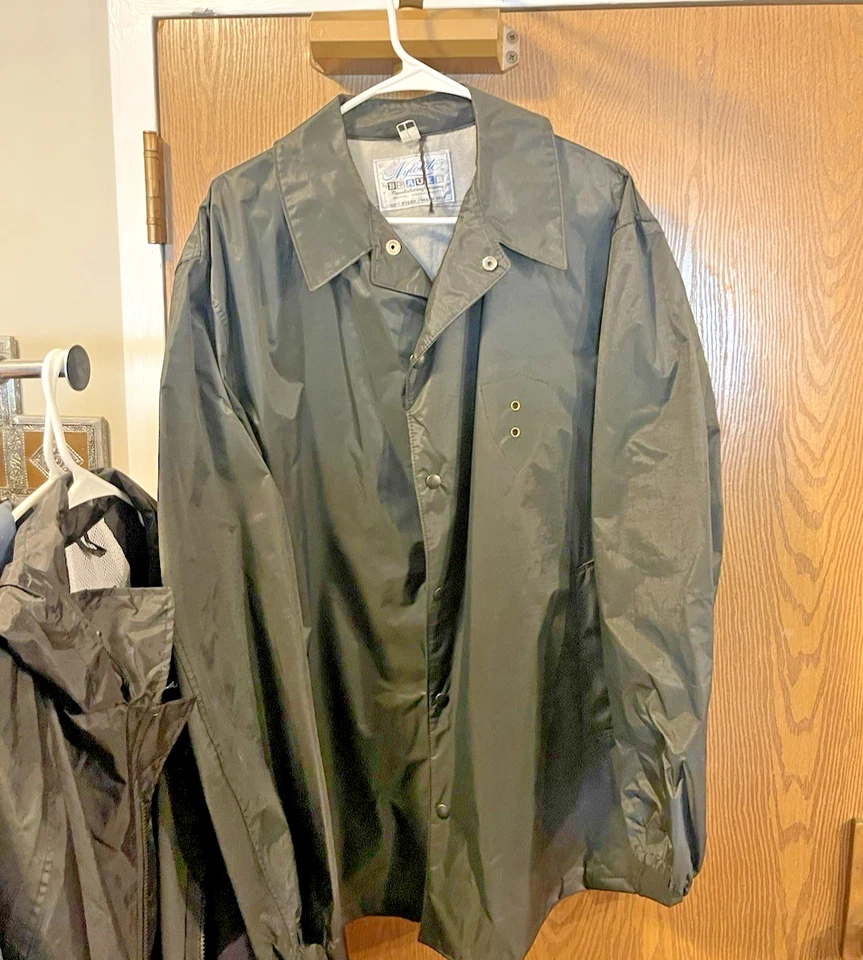 vNTG Blauer Mens Black Tactical Jacket Sz 4XL Hooded & Zippered Pockets Nylon - Image 1 of 4