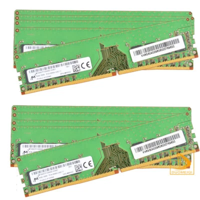 Micron 10x 8GB 1RX8 PC4-2666V DDR4 MTA8ATF1G64AZ-2G6E1 DIMM Desktop Memory RAM - Image 1 of 4