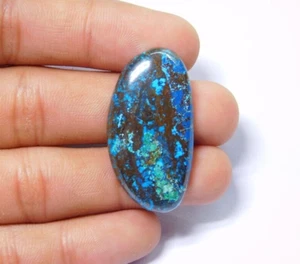100% Natural Chrysocolla Cabochon Loose Gemstone For Jewelry 44 Cts. ME-7885 - Picture 1 of 6
