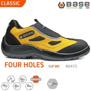BASE CLASSIC SCARPE DA LAVORO ANTINFORTUNISTICA FOUR HOLES S1P SRC MOCASS B0475+ - Imagen 1 de 5