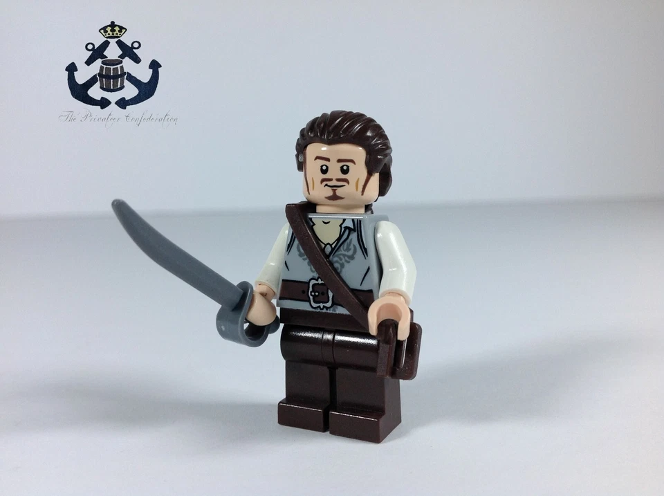 Lego Minifigura Piratas del Caribe Will Turner poc026 con Vaina - Perla Foto 1 de 1